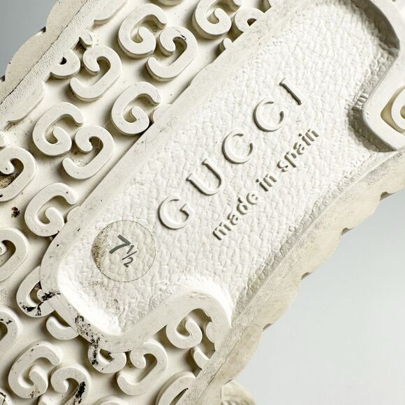 GUCCI GG Supreme Tortuga Sneakers Size Women 9.5 Chunky High Top (Men size 7.5) - Picture 10 of 14